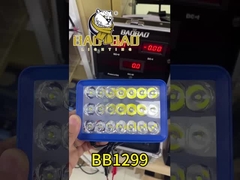 ব্লু কেসিং প্লাস্টিক সাদা হলুদ ফ্ল্যাশ ইউনিভার্সাল মোটরসাইকেল হেডলাইট