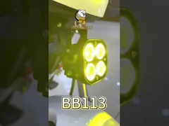 স্কয়ার স্টাইল 4 ডি হোয়াইট ব্রাইট লাইট ওয়াটারপপ মোটরসাইকেল এলইডি হেডলাইট