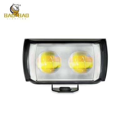 ধাতব প্লাস্টিক 2 LED সাদা হলুদ দ্বৈত রঙ RGB প্রজেক্টর কুয়াশা আলো