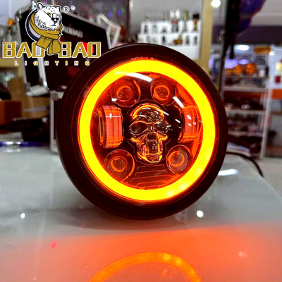 অ্যালুমিনিয়াম 12V 5.75 ইঞ্চি মোটরসাইকেল ফ্রন্ট এলইডি হেডলাইট HONDA CG CN GN CD70 এর জন্য